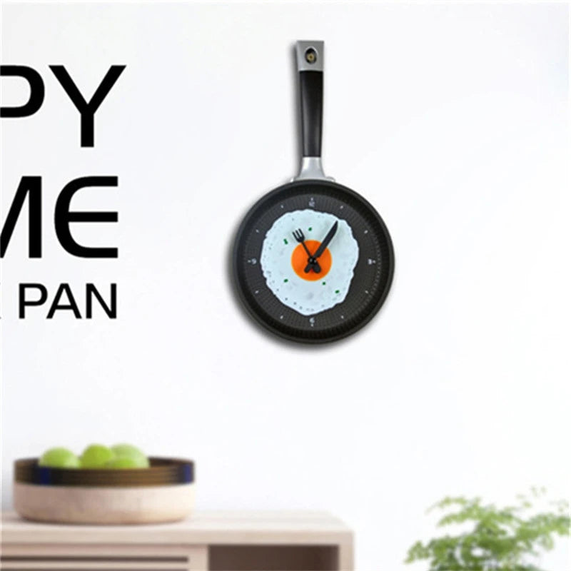 Egg pot shape kitchen clock