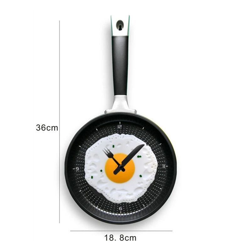 Egg pot shape kitchen clock