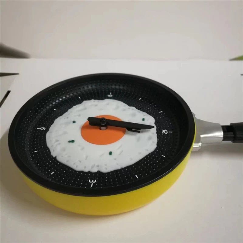 Egg pot shape kitchen clock