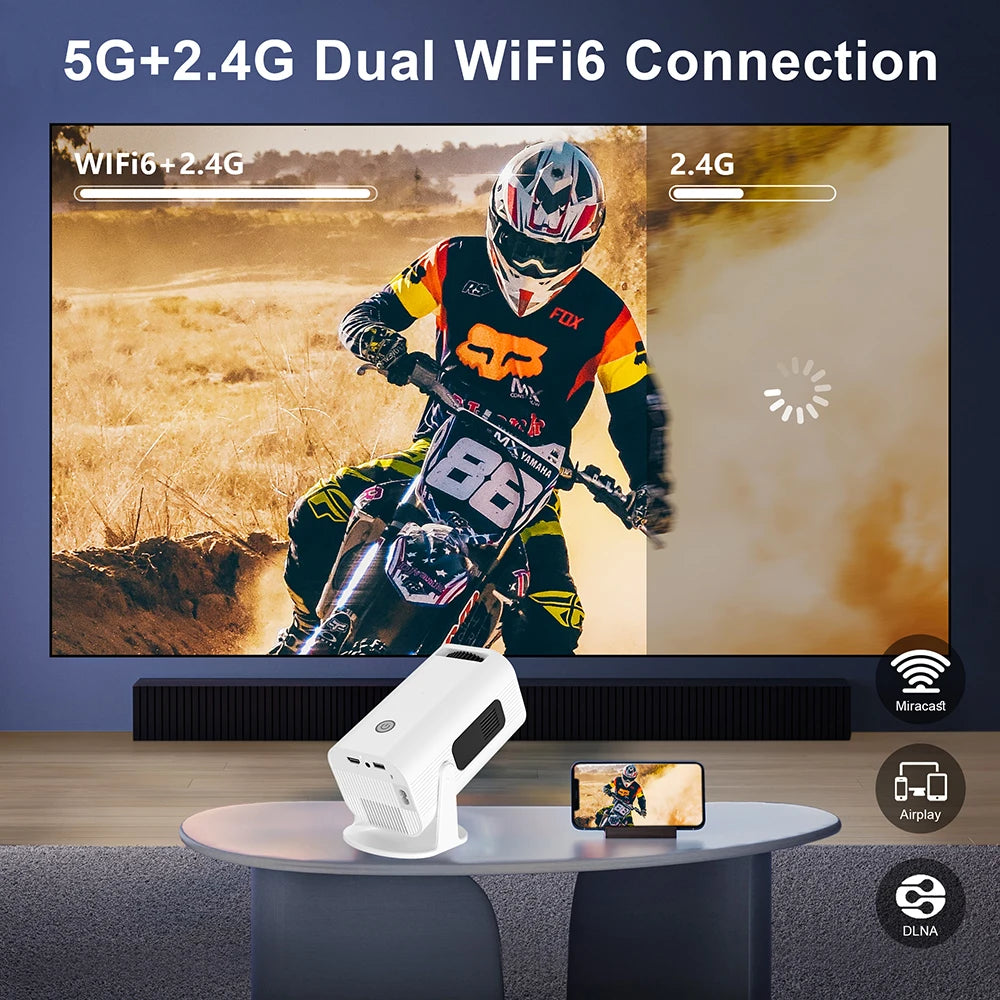 Mini Portable Projector 4K 8K - Home Cinema